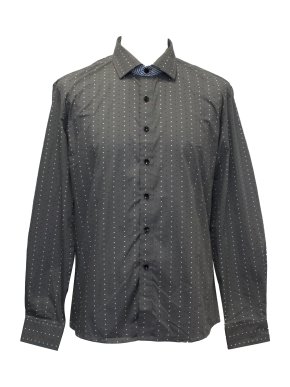 Definitive Grey Star Dot Poplin Shirt