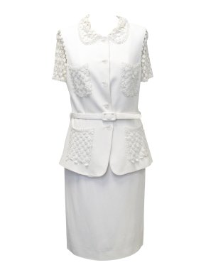 Cheap and Chic by Moschino White Suit