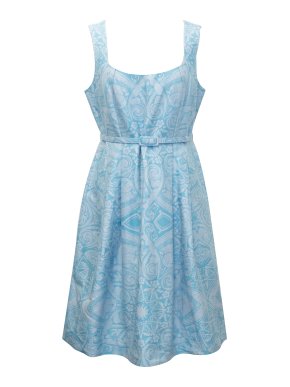 Jonathan Saunders Blue Printed Dress