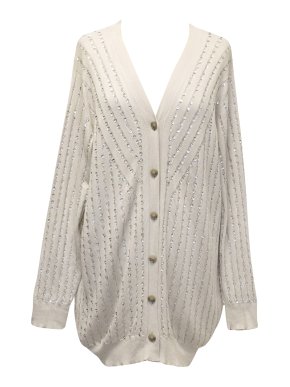 Stella McCartney Nude Cardigan with Sequins