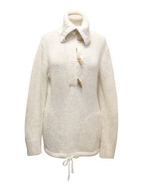 Ralph Lauren Cream Turleneck Toggle Knitted Jumper
