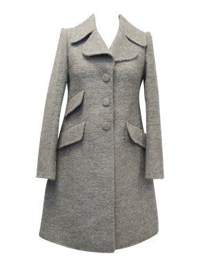 Marc Jacobs Grey Wool Mix Coat