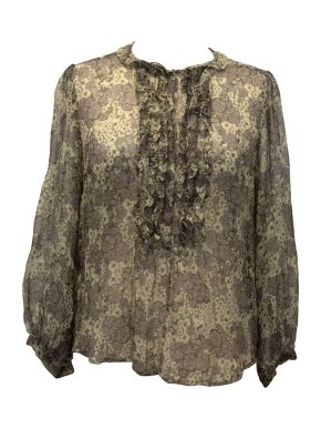 Isabel Maran Etoile Sheer Floral Print Shirt