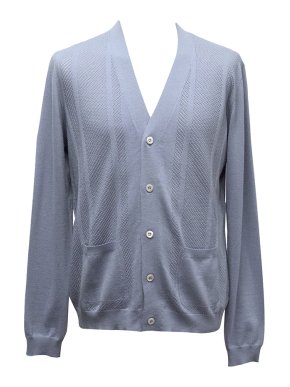 Prada Blue Solid Longsleeved Shirt