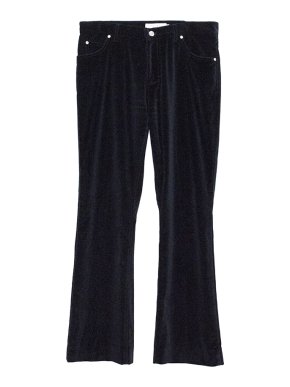 Yves Saint Laurent Black Velvet Trousers