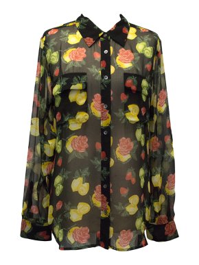 Equipment Floral Silk Blouse