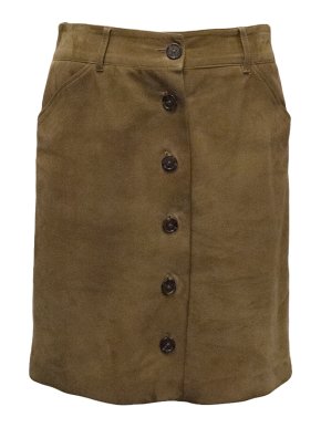 Ralph Lauren Tan Suede Skirt