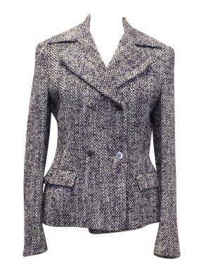 Versus Versace Purple & White Wool-Blend