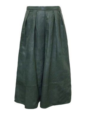 Tibi Dark Green Mid-Length Skirt