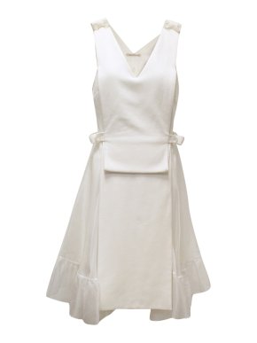 Christopher Kane Cream/White Dress With Screw Details