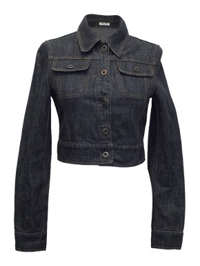 Miu Miu Cropped Denim Jacket