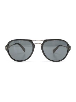 Lanvin Black Aviator Style Sunglasses