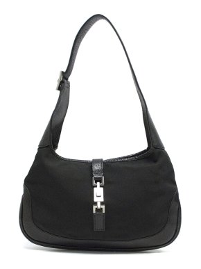 Gucci Black Shoulder Bag with Gucci Monogram