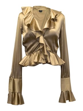 Joseph Gold Silk Blend Blouse