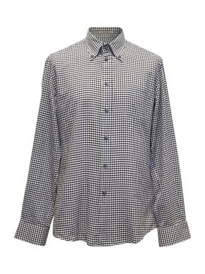 Bottega Veneta Black and White Check Shirt