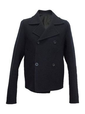 Jil Sander Navy Wool Peacoat