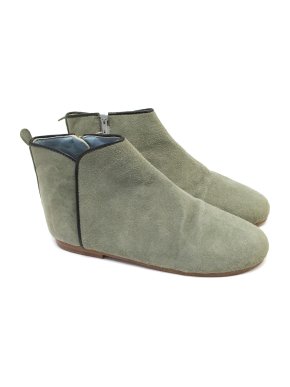 Marie Chantal Green Suede Boots