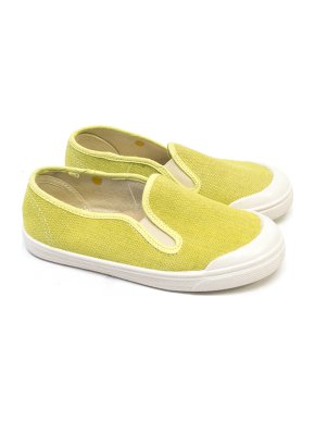 Marie Chantal Girl's Yellow Canvas Slip Ons