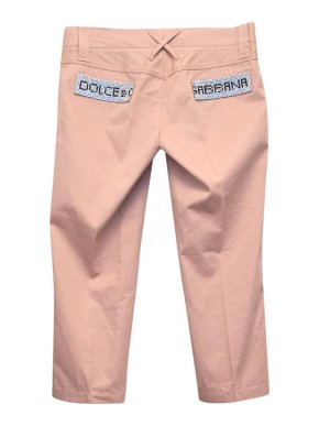 Dolce and Gabanna pink cropped jeans