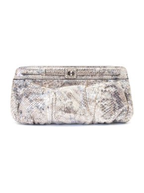 Zagliani silver clutch