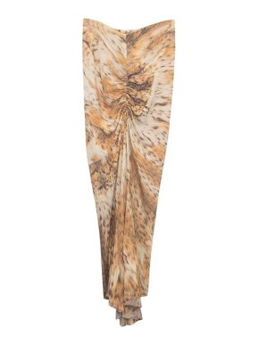 Roberto Cavalli animal print maxi skirt