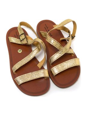Marie Chantal girl's gold sandals