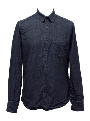 J.Lindenberg Dark wash denim shirt