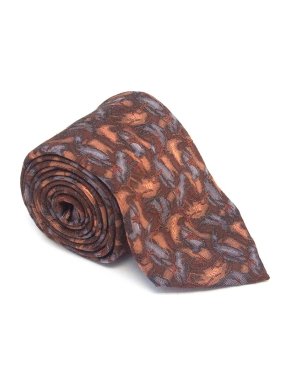 Holland and Holland copper patterned tie