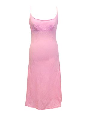 Elizabeth Hurley beach pink dress