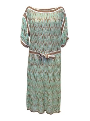 Missoni light blue and brown dress