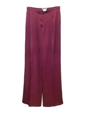 Emporio Armani Plum Wide Leg Trousers