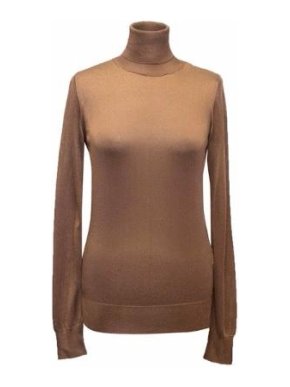 Dolce and Gabbana Bronze Turtleneck Top
