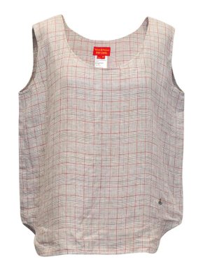 Vivienne Westwood Red Label grey checkered tunic