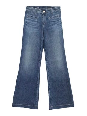 AG Jeans Adriano Goldschmied Blue 'The Lana' Wide Leg Jeans