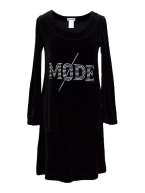 Sonia Rykiel black velvet dress