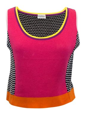 Philosophy di Alberta Ferretti Multicoloured Crop Vest Top