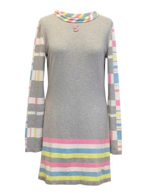 Chanel grey sweater dress