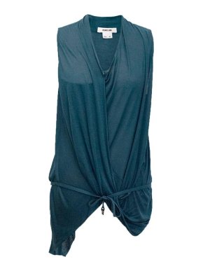 Helmut Lang Blue Sleeveless Top