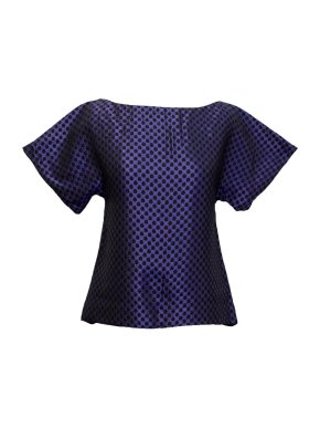 Osman blue and black honeycomb top