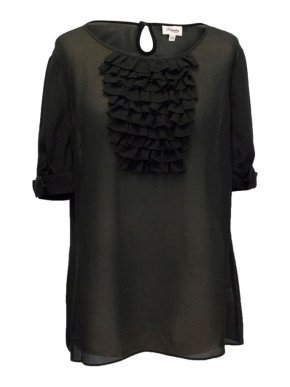 Temperley Silk Top with Ruffle