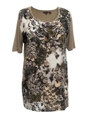 Mulberry Feather Print Tee