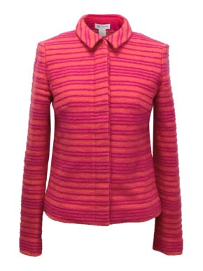 Guy Laroche Striped Wool Jacket