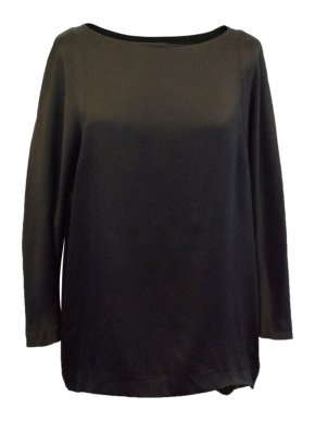 Theory Long Sleeved Silk Blend Top