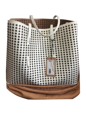 Alaia White eyelit Tote bag