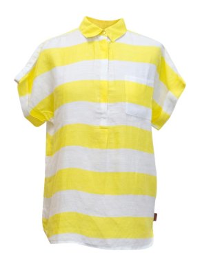 Burberry Brit yellow and white striped shirt