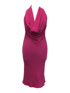 Matthew Williamson Pink One Backless Shoulder Dress