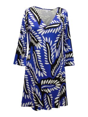 Diane Von Furstenberg electric blue swing dress