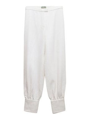 Osman Cream High Waisted Trousers
