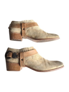 Swildens  low boots cowboy style with strap