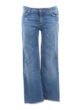 Roberto Cavalli distressed Serpent embellished jeans